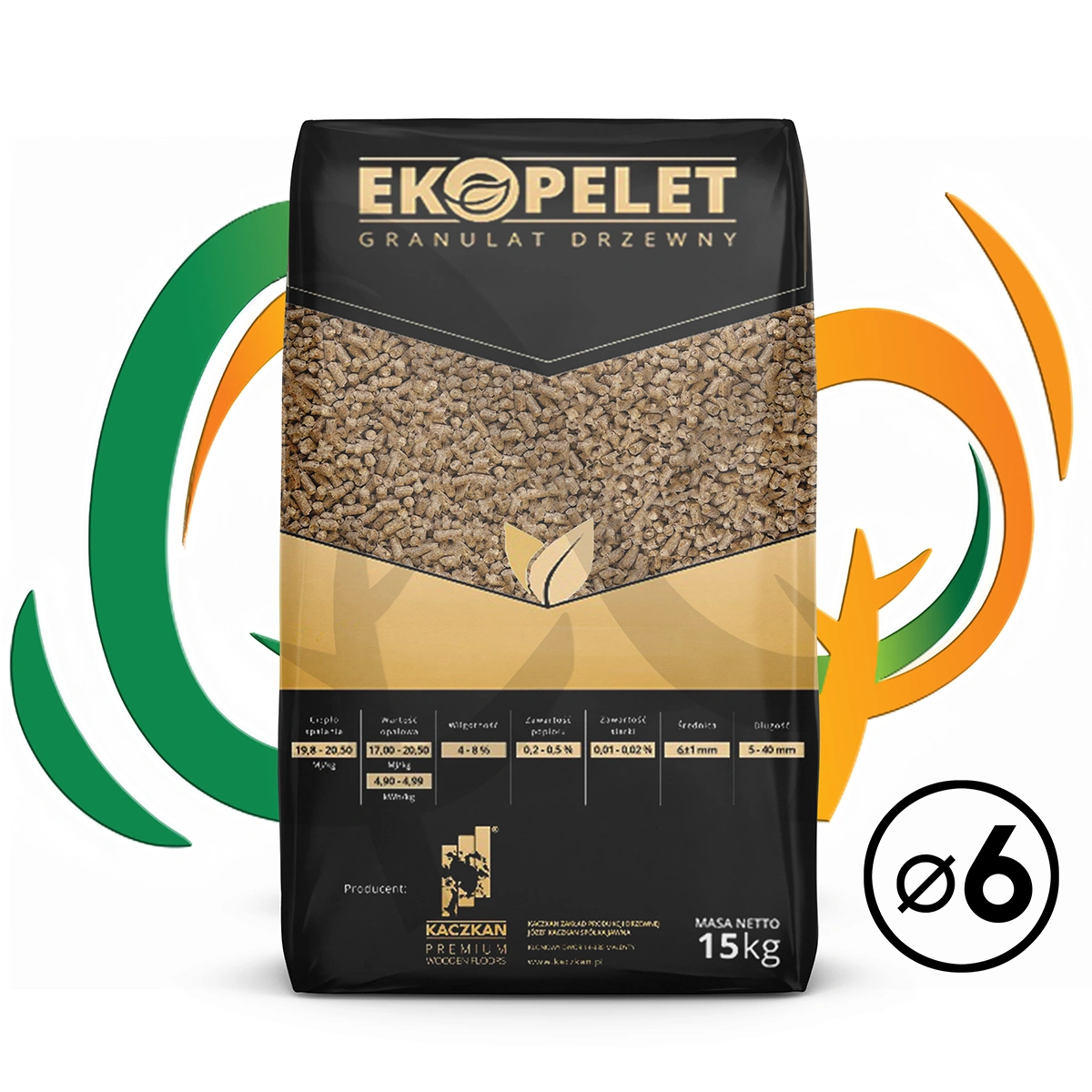 Pellet Ekopelet dębowy 6 mm