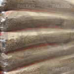 Pellet drzewny Solid palety z bliska na magazynie Paleko