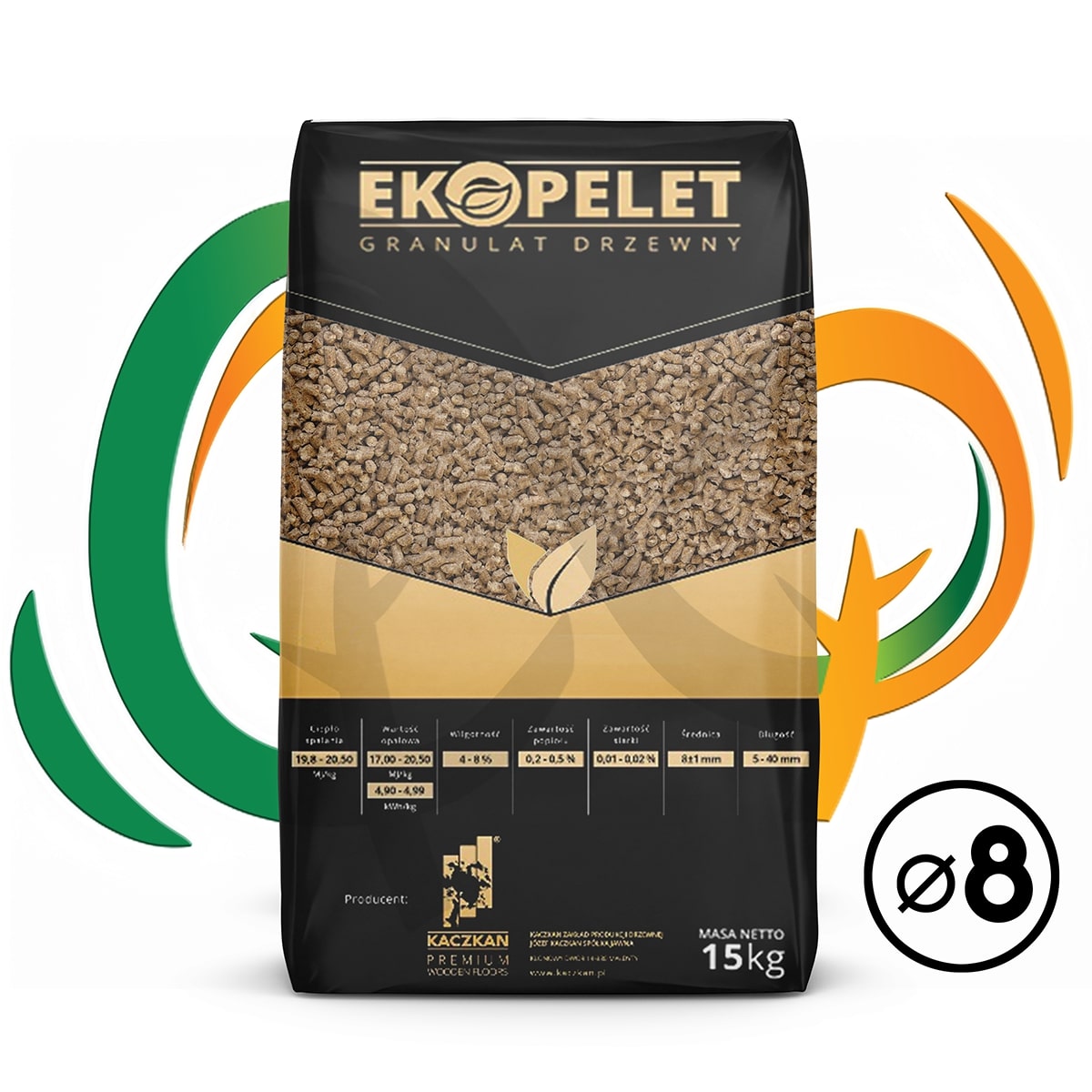 Pellet Ekopelet dębowy 8 mm